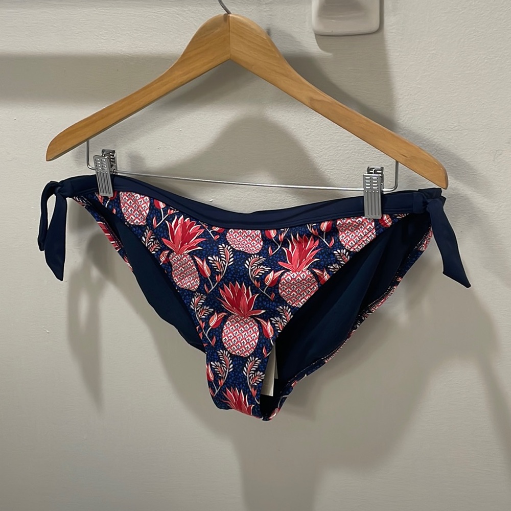 Boden Pineapple Print Bikini Bottom Sz 14 New